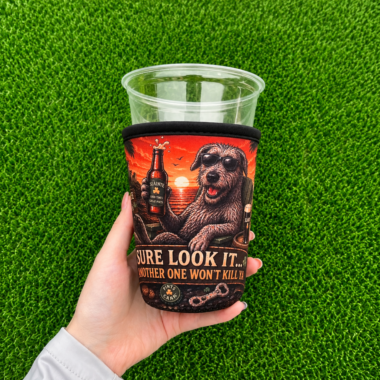 Irish Wolfhound  Drink Koozie